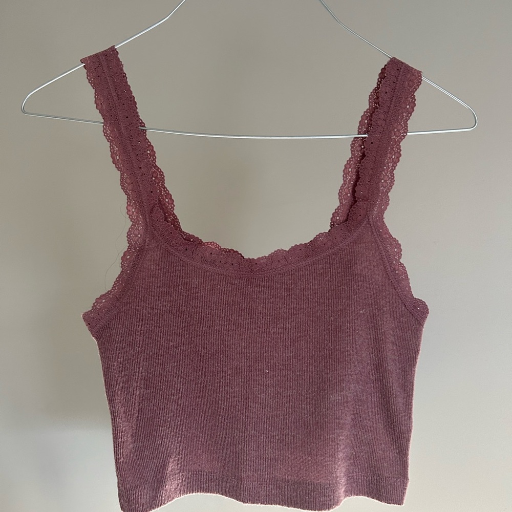 Lace Trim Tank Top